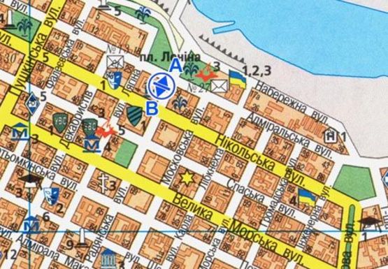 Схема рекламної площини за адресою Соборная ул.