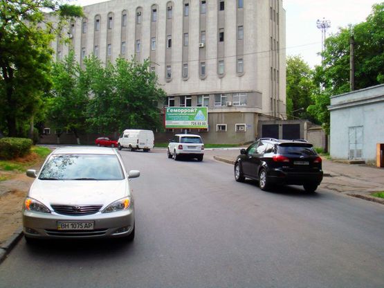 Схема рекламної площини за адресою ул.Заньковецкой / сквер Георгия Гамова