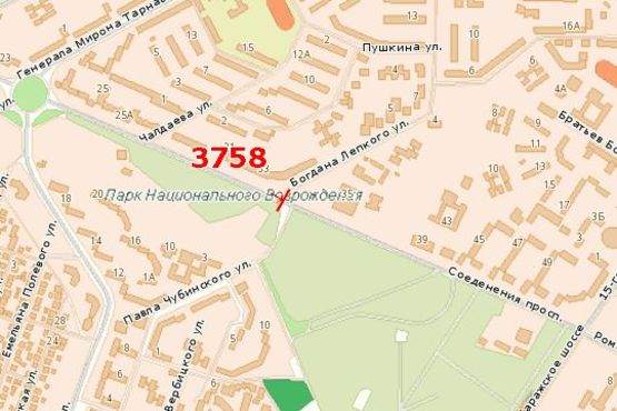 Схема рекламной плоскости по адресу Злуки просп. - Богдана Лепкого вул. Схема рекламной плоскости по адресу Злуки просп. - Богдана Лепкого вул.