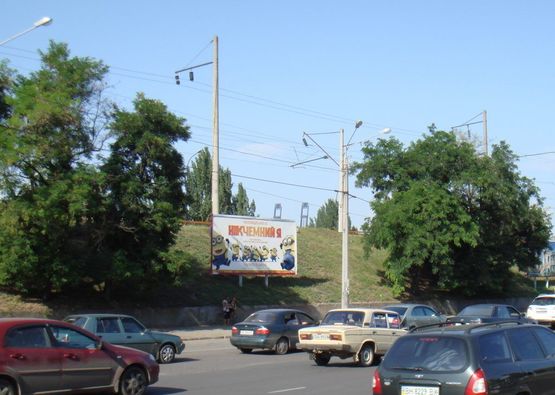 Схема рекламной плоскости по адресу ул. Балковская / ул. Черноморского Казачества №1