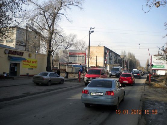 Схема рекламной плоскости по адресу 7-я Пересыпская №2