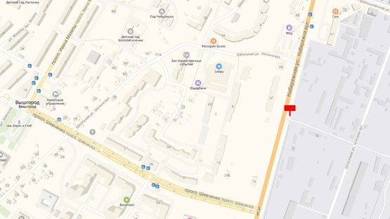 Схема рекламной плоскости по адресу Ул. Набережная, за 40 м. до Поворота на Деревянный рынок Схема рекламной плоскости по адресу Ул. Набережная, за 40 м. до Поворота на Деревянный рынок