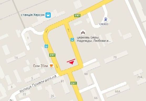 Схема рекламной плоскости по адресу Привокзальная пл. - Ушакова пр.