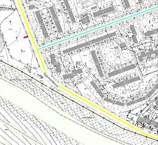 Схема рекламної площини за адресою ул.Заднепровская
