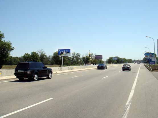 Схема рекламной плоскости по адресу Киевское шоссе №2