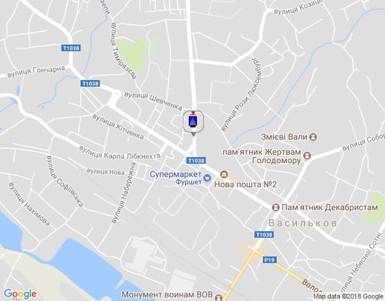 Схема рекламної площини за адресою ул.Декабристов,1 возле перехода