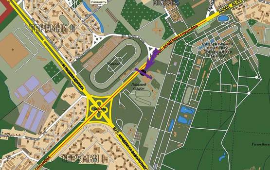 Схема рекламной плоскости по адресу ул.Глушкова,9,  Ледовый стадион, на светофоре, направ. на Одесскую пл. Схема рекламной плоскости по адресу ул.Глушкова,9,  Ледовый стадион, на светофоре, направ. на Одесскую пл.