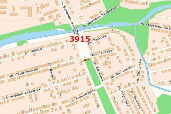 Схема рекламної площини за адресою Степана Бандери вул. (Баумана вул.), 10 - Лепехівська вул. (права) Схема рекламної площини за адресою Степана Бандери вул. (Баумана вул.), 10 - Лепехівська вул. (права)