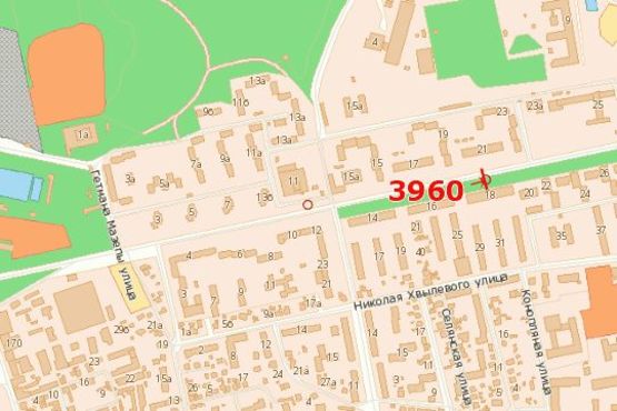 Схема рекламної площини за адресою Гетьмана Мазепи вул., 18 (від центру) Схема рекламної площини за адресою Гетьмана Мазепи вул., 18 (від центру)