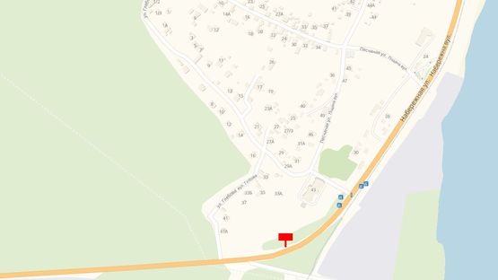 Схема рекламной плоскости по адресу Ул. Набережная, за остановкой "Затока"