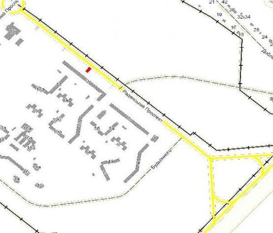 Схема рекламной плоскости по адресу пр.Советский
