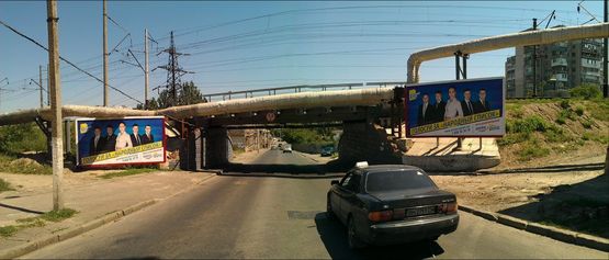 Схема рекламной плоскости по адресу ул. Краснослободской спуск (в центр) №2