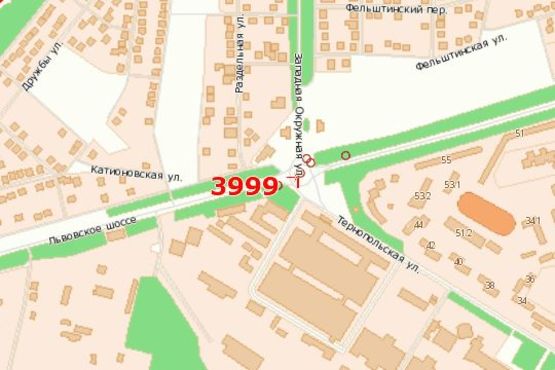 Схема рекламной плоскости по адресу Львівське шосе - Західна Окружна вул. (від Львова) Схема рекламной плоскости по адресу Львівське шосе - Західна Окружна вул. (від Львова)