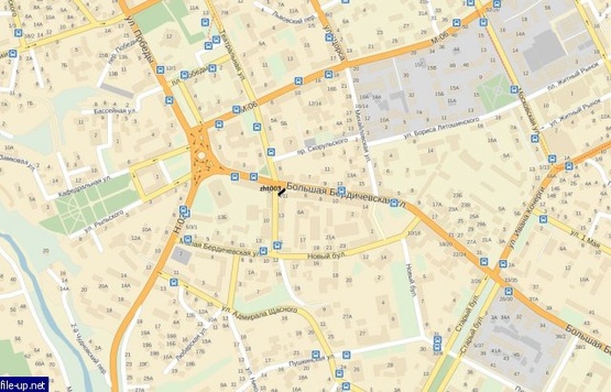 Схема рекламной плоскости по адресу Большая Бердичевская ул., 4/11