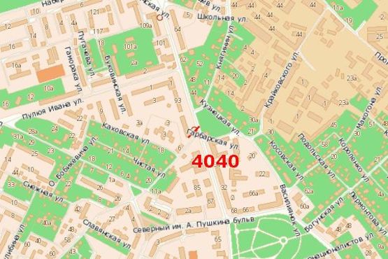 Схема рекламной плоскости по адресу Галицька вул., 91