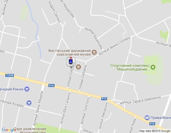 Схема рекламной плоскости по адресу г.Фастов, ул.Радянская, 1 Схема рекламной плоскости по адресу г.Фастов, ул.Радянская, 1