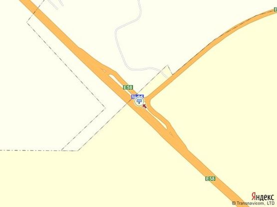 Схема рекламной плоскости по адресу Киевская трасса