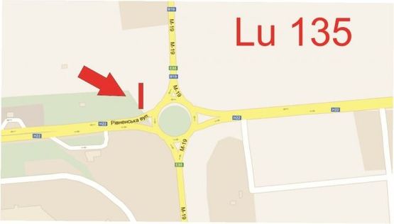 Схема рекламної площини за адресою Рівненська/Окружна_кільце біля Епіцентру_виїзд з міста