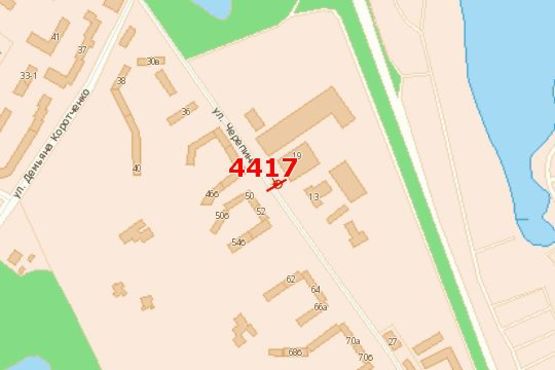 Схема рекламной плоскости по адресу Героїв Крут вул., 19