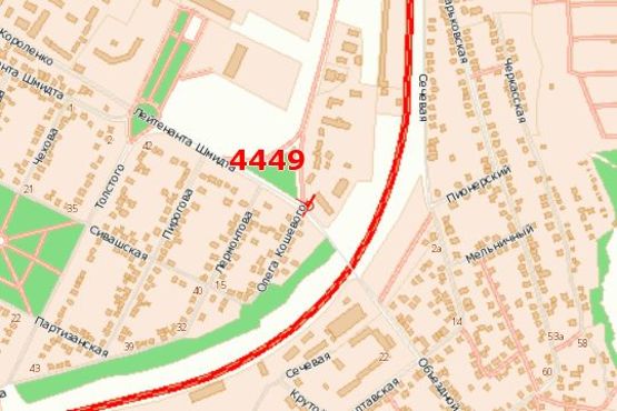 Схема рекламной плоскости по адресу Об`їзний пров. - Кошового Олега вул. Схема рекламной плоскости по адресу Об`їзний пров. - Кошового Олега вул.