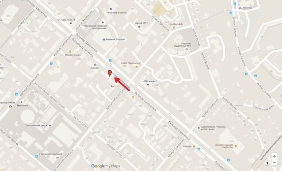 Схема рекламной плоскости по адресу бул. Шевченко, 256  на фасаде здания (маг. "Секунда"), верхний Схема рекламной плоскости по адресу бул. Шевченко, 256  на фасаде здания (маг. "Секунда"), верхний