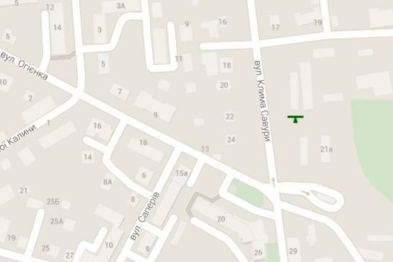 Схема рекламної площини за адресою Брестська вул., 21а - Клима Савури вул., ("Волиньпак") (права) Схема рекламної площини за адресою Брестська вул., 21а - Клима Савури вул., ("Волиньпак") (права)