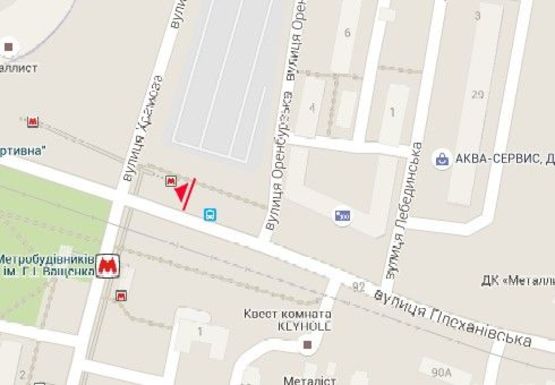 Схема рекламної площини за адресою Плехановская ул. - Храмова ул.