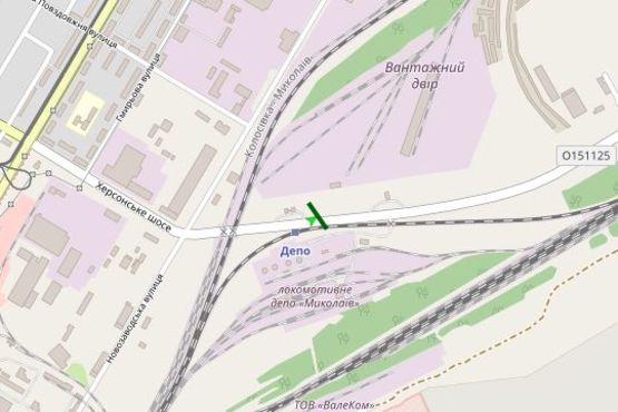 Схема рекламної площини за адресою Херсонське шосе (виїзд) Схема рекламної площини за адресою Херсонське шосе (виїзд)