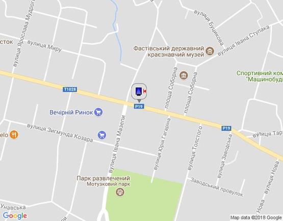 Схема рекламной плоскости по адресу г.Фастов, перекресток ул. Интернациональной и ул. Соборной Схема рекламной плоскости по адресу г.Фастов, перекресток ул. Интернациональной и ул. Соборной