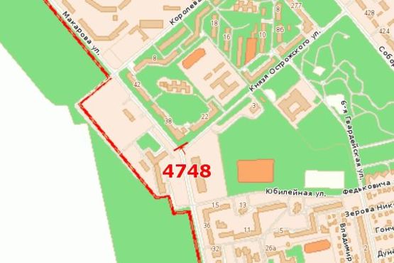 Схема рекламной плоскости по адресу Макарова вул. - Князя Острозького вул. Схема рекламной плоскости по адресу Макарова вул. - Князя Острозького вул.