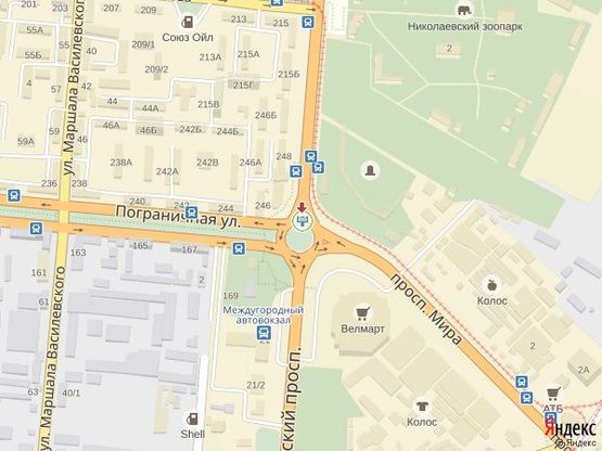 Схема рекламной плоскости по адресу просп. Богоявленский - кольцо Автовокзал Схема рекламной плоскости по адресу просп. Богоявленский - кольцо Автовокзал