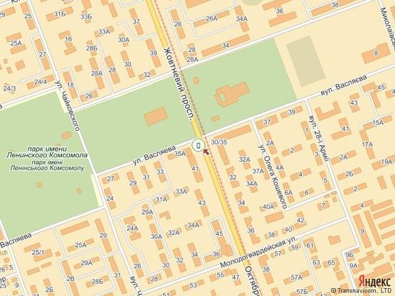 Схема рекламної площини за адресою просп. Богоявленский - ул. Театральная