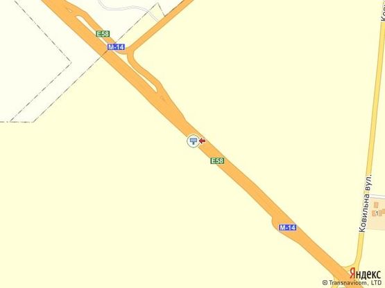 Схема рекламной плоскости по адресу Киевская трасса Схема рекламной плоскости по адресу Киевская трасса