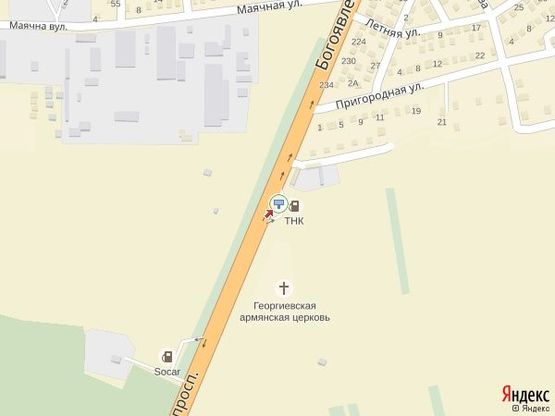 Схема рекламной плоскости по адресу просп. Богоявленский -  перегон