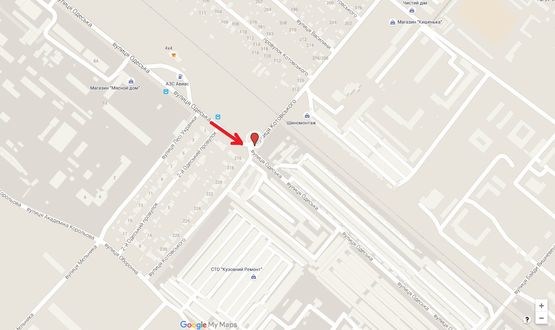 Схема рекламной плоскости по адресу ул. Одесская / ул. Котовского Схема рекламной плоскости по адресу ул. Одесская / ул. Котовского