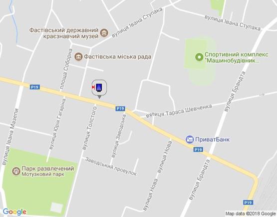 Схема рекламной плоскости по адресу г.Фастов,  перекресток ул.Льва Толстого и Соборной, 18 Схема рекламной плоскости по адресу г.Фастов,  перекресток ул.Льва Толстого и Соборной, 18