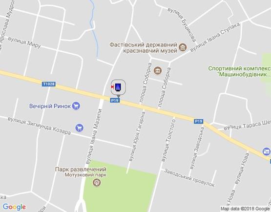 Схема рекламной плоскости по адресу г.Фастов, перекресток ул. Интернациональной и ул. Соборной Схема рекламной плоскости по адресу г.Фастов, перекресток ул. Интернациональной и ул. Соборной