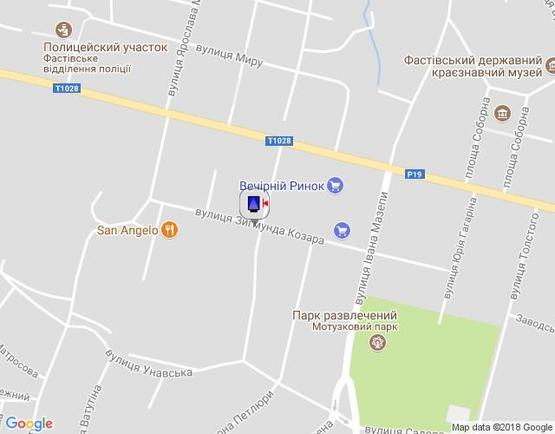 Схема рекламной плоскости по адресу г.Фастов, ул.1-го Травня, 16 Схема рекламной плоскости по адресу г.Фастов, ул.1-го Травня, 16