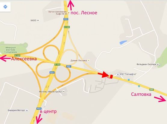 Схема рекламной плоскости по адресу Лозовеньковский пр-т-Фельдман-экопарк-флажок№2 в ст Салтовки