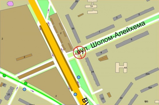Схема рекламной плоскости по адресу Ш.Алейхема/Братиславская (р-к "Юность")