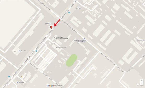 Схема рекламной плоскости по адресу ул. Сумгаитская 17, напротив ВПХУ №20 Схема рекламной плоскости по адресу ул. Сумгаитская 17, напротив ВПХУ №20