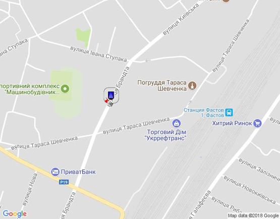 Схема рекламной плоскости по адресу г.Фастов, перекресток  ул.Орджоникидзе и Шевченко, 31 Схема рекламной плоскости по адресу г.Фастов, перекресток  ул.Орджоникидзе и Шевченко, 31