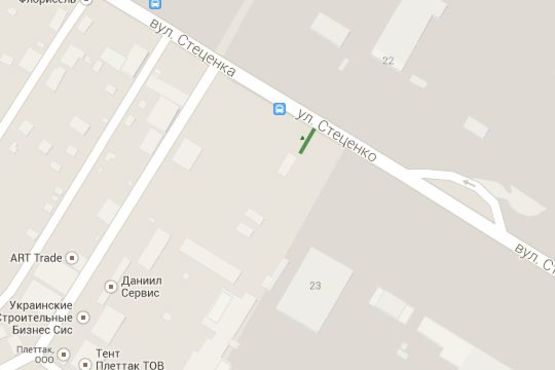 Схема рекламної площини за адресою Стеценка вул., 23: виїзд на Гостомельское шоссе (в напр. Туполева Академіка вул.) Схема рекламної площини за адресою Стеценка вул., 23: виїзд на Гостомельское шоссе (в напр. Туполева Академіка вул.)