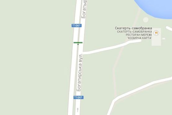 Схема рекламной плоскости по адресу Богатирська вул., : навпроти затоки  Верблюд (в напр. Вишгорода) Схема рекламной плоскости по адресу Богатирська вул., : навпроти затоки  Верблюд (в напр. Вишгорода)