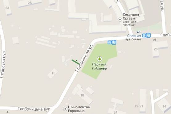 Схема рекламной плоскости по адресу Глибочицька вул., 13-15: магазин "Єврошина" (в напр. Артема вул. ) Схема рекламной плоскости по адресу Глибочицька вул., 13-15: магазин "Єврошина" (в напр. Артема вул. )