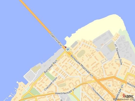 Схема рекламної площини за адресою ул. Б. Морская - Варваровский мост - въезд в город