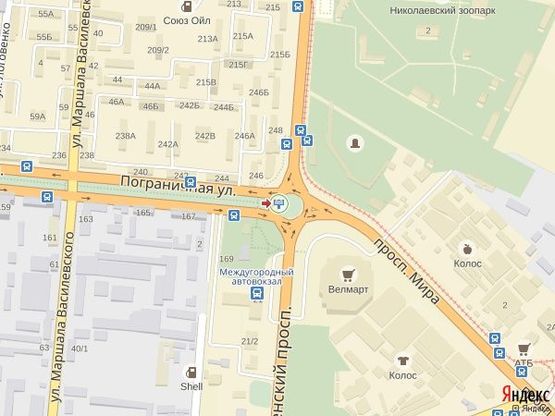 Схема рекламної площини за адресою просп. Богоявленский - кольцо Автовокзал