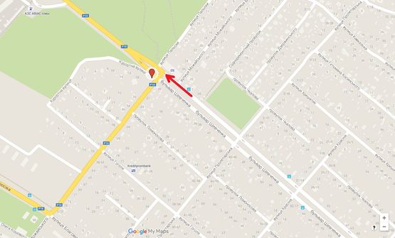 Схема рекламної площини за адресою бул. Шевченко / ул. Можайского, 22 (на углу) Схема рекламної площини за адресою бул. Шевченко / ул. Можайского, 22 (на углу)