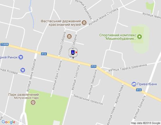 Схема рекламной плоскости по адресу г.Фастов,  перекресток ул.Льва Толстого и Соборной, 18 Схема рекламной плоскости по адресу г.Фастов,  перекресток ул.Льва Толстого и Соборной, 18