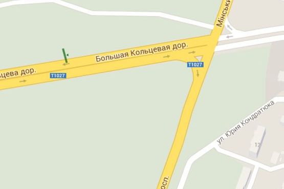 Схема рекламної площини за адресою Мінський просп. - Велика Кільцева дорога, ; №2 Схема рекламної площини за адресою Мінський просп. - Велика Кільцева дорога, ; №2